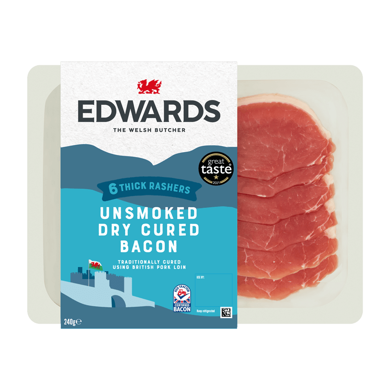 Unsmoked thick cut bacon