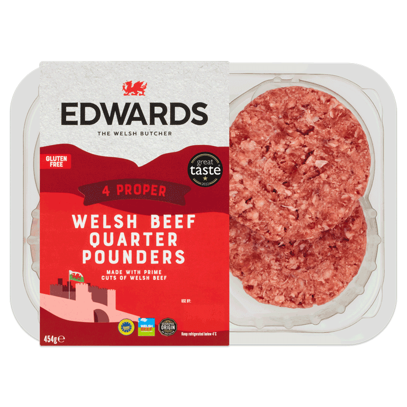 Welsh Beef Quarter Pounders