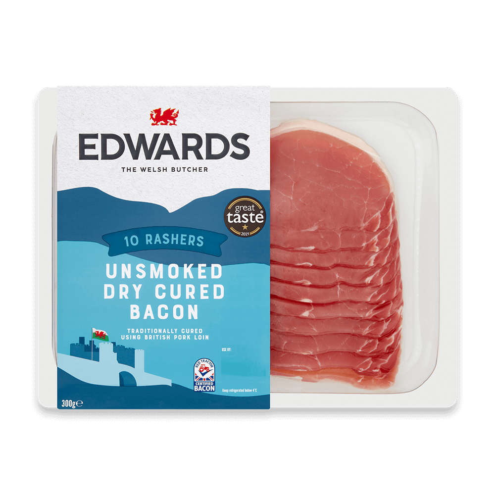 10 Rashers Unsmoked Dry Cured Bacon