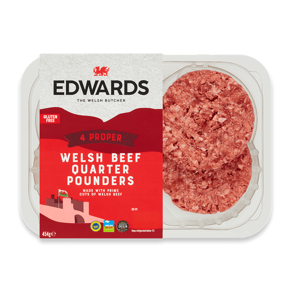 Welsh Beef Quarter Pounders